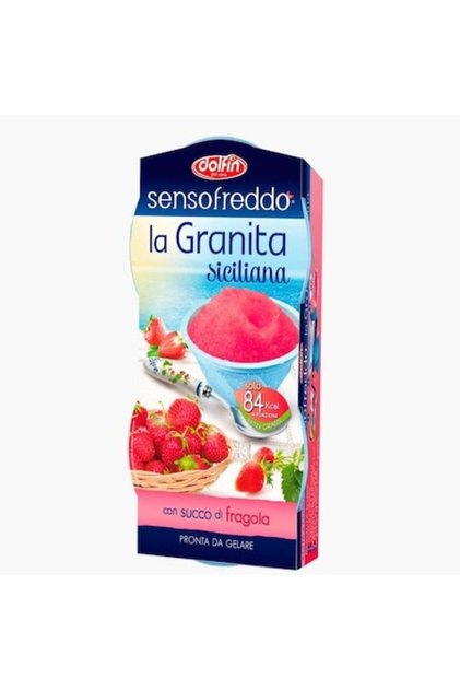 Granita Sensofreddo Căpșuni Siciliene, Fără gluten, 2x100ml