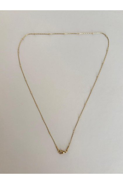 Special Series Dorika Ball Row Thin Xp Chain Gold Color Necklace