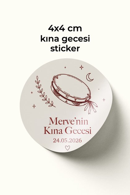 4X4 cm - 150 Pieces / Sticker for Wedding - Wedding - Engagement - Promise - Henna Gifts