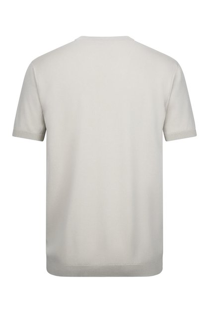 Khaki Regular Fit Crew Neck Rayon T-Shirt
