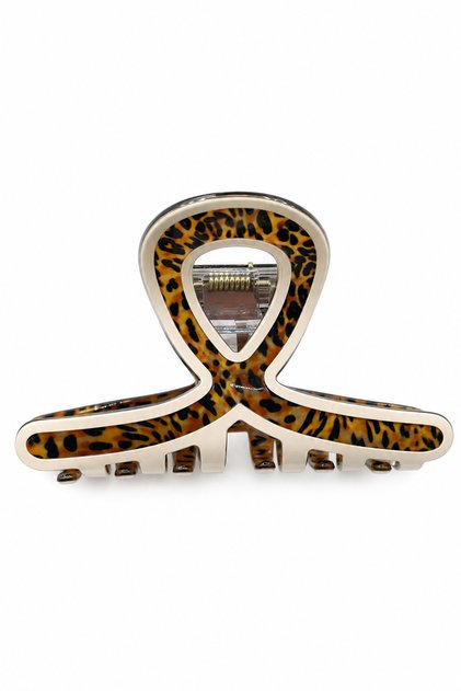 Leopard Print Large Size Hair Clip Claw Clip Stylish and Convenient Hair Accessory for Women