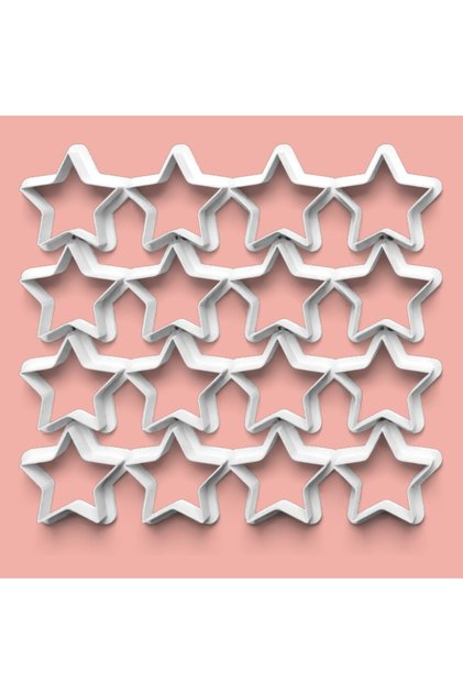 Multi Dough Cutter Star Model Cookie and Sugar Dough Multi Cutter 5 cm - (1.97 Inch)