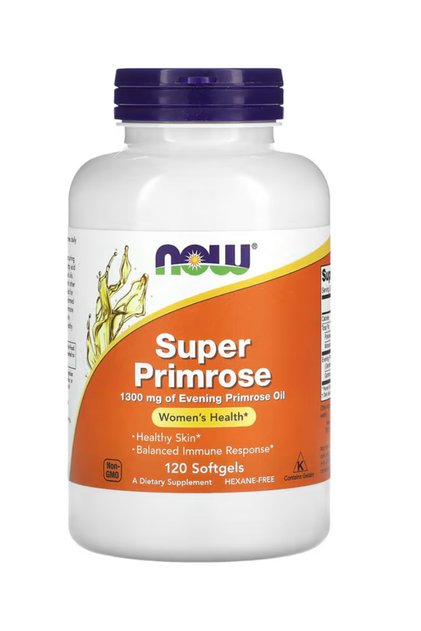 Supplements, Super Primrose 1300 mg with Naturally Occurring GLA (Gamma-Linolenic Acid), 120 Softgels