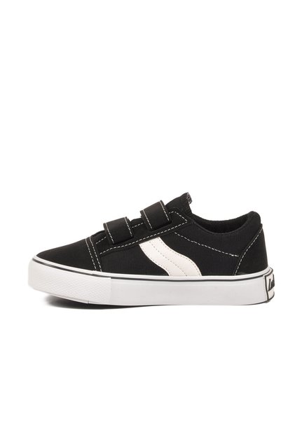 Black Linen Unisex Children's Sports Shoes 26202 P