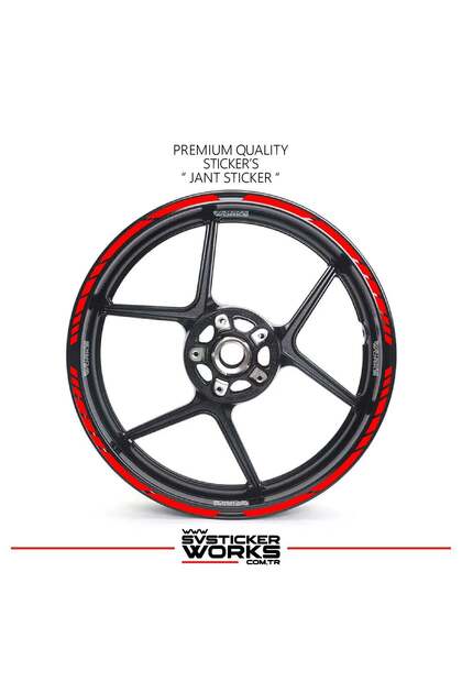 17 inch wheel sticker set compatible with all motorcycles