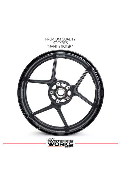 17 inch wheel sticker set compatible with all motorcycles