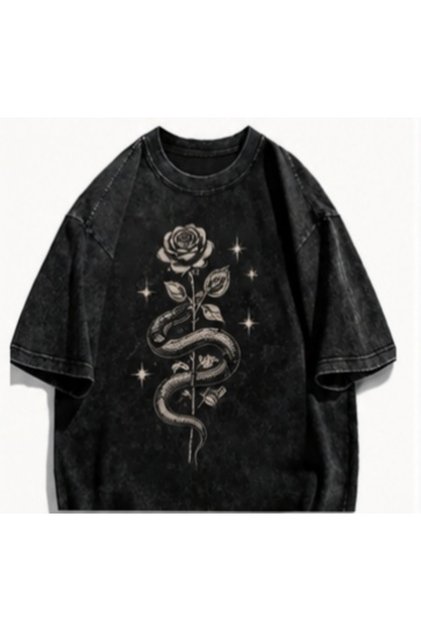 Calle Unisex Colorful Oversize Printed T-Shirt Streetwear Comfortable Fit Daily Premium