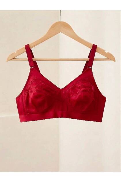 Women's Seamless Supportive Bra in Burgundy