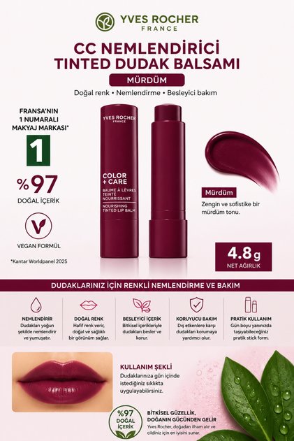 Yves Rocher 8 Saat Etkili Besleyici Doğal Renklendirici Vegan