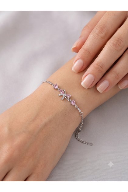 Bow Stone Steel Bracelet