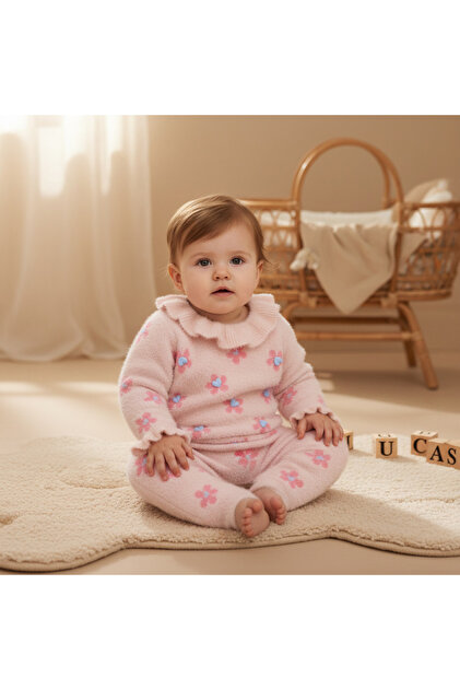 Floral Print Sleepsuit with Collar