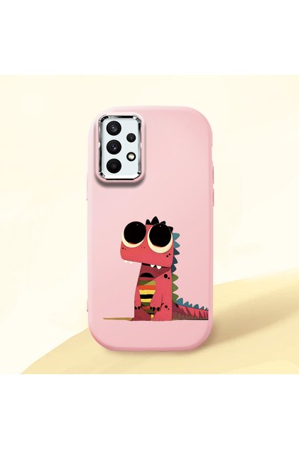 Pink Silicone Case with Shock-Absorbing Camera Protection Compatible with Samsung Galaxy A32 4g