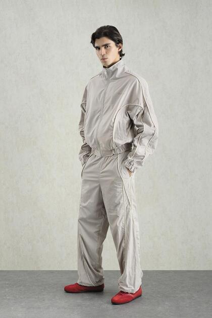 Flock Shawl Patterned Technical Jacket