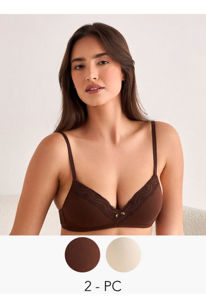 Set of 2 - Intimates Plunge Bra