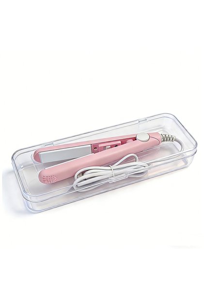 EU Chic Pink Box New Curling Iron Mini Hair Straightener Iron Ceramic Straightening Styling Tools Ha