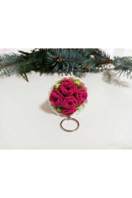 Flower Bouquet Keychain |   Handmade Amigurumi Bouquet Keychain