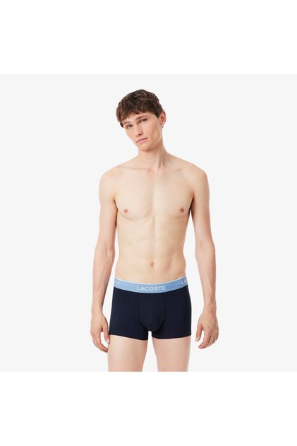 Erkek Regular Fit 3'lü Lacivert Boxer