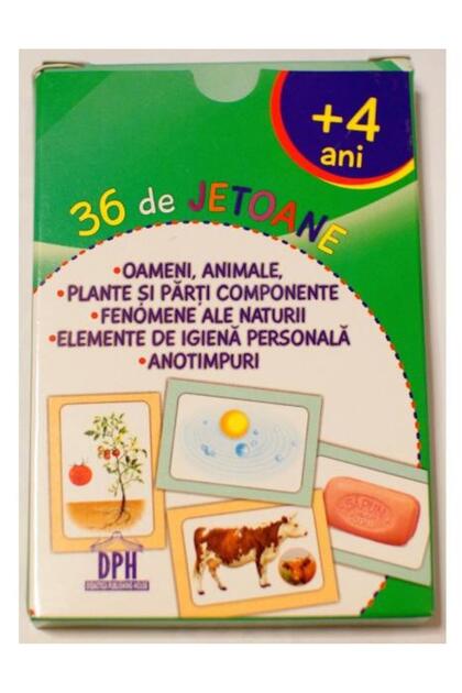 36 de jetoane - Oameni, animale, plante, fenomene ale naturii, elemente de igiena, anotimpuri (4 Ani