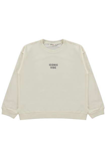 Basic 10-13 Yaş Sweatshirt - Ekru