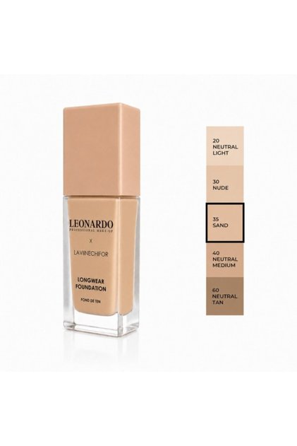 x Lavii Nechifor Fond de ten, 35 Nuanță Sand, 30 ml