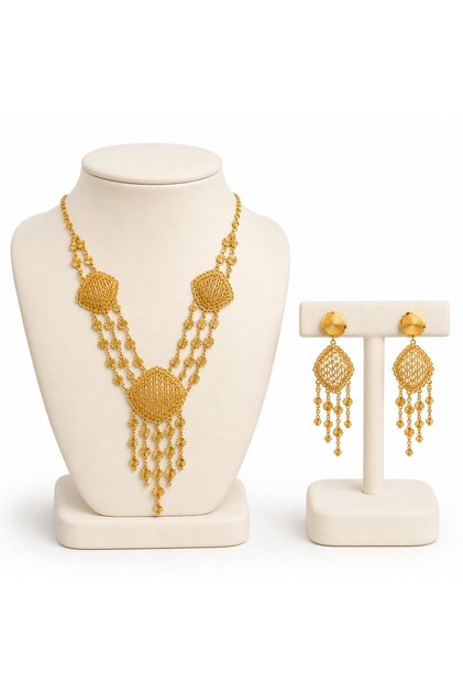 Elegant Crystal-Paved Jewelry Set – Design 22