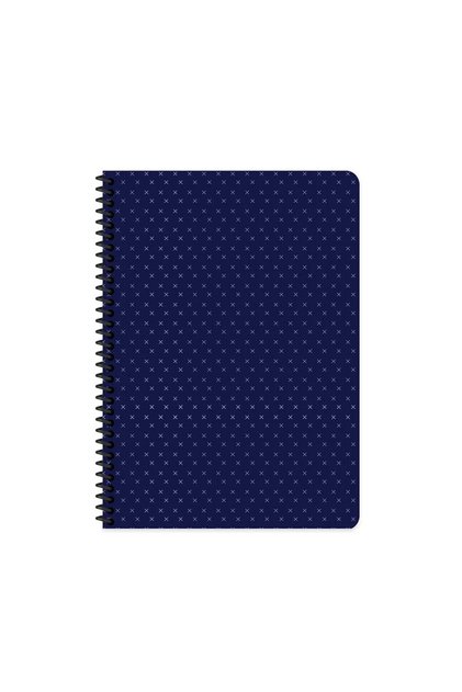 Saguaro Spiralli Lacivert Sert Kapak 100 Yaprak 17*24 Kareli Defter