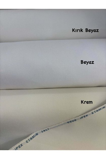 Etamin 18 Count İşlemelik Kumaş Renk No 7 Beyaz