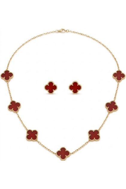 2 PCS Jewelry Set – Necklace & Stud Earrings ,