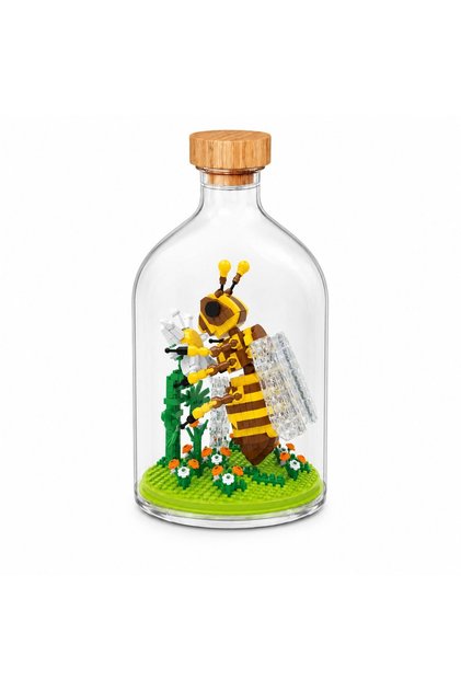 Set in Sticla de Construit, 486 Componente, Multi-colorat, din plastic solid, 10 19.6 cm x, Model Al