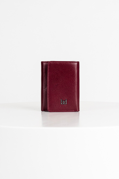 Ceska Leather Wallet Claret Red