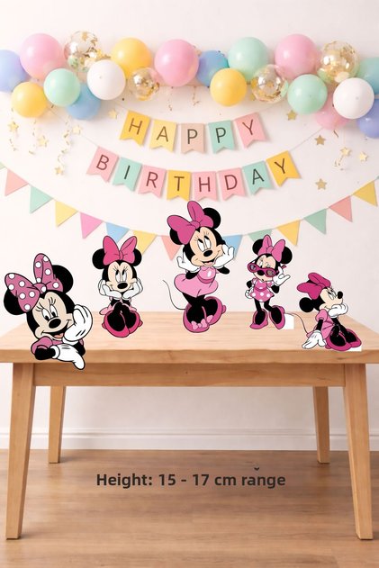 Minie Mouse Pink Footed Clipboard Set (Table Top) ** Thick Paper 5 Figures