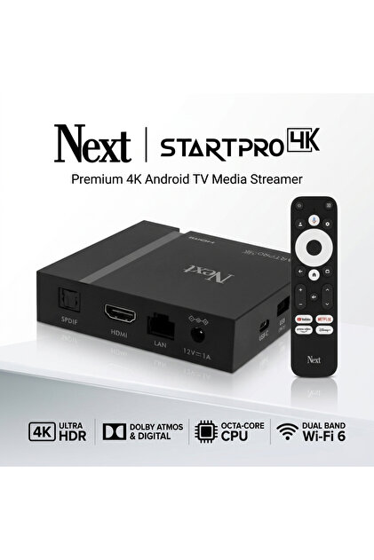 Next Nextstar NEXT START PRO 4K ANDROID TV BOX STİCK GOOGLE