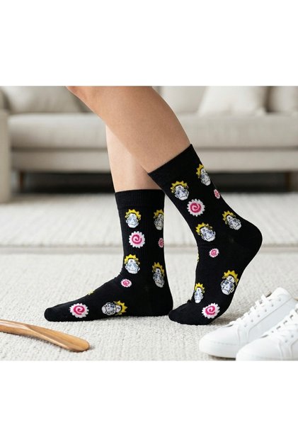 Patterned Colorful Character Ankle Socks