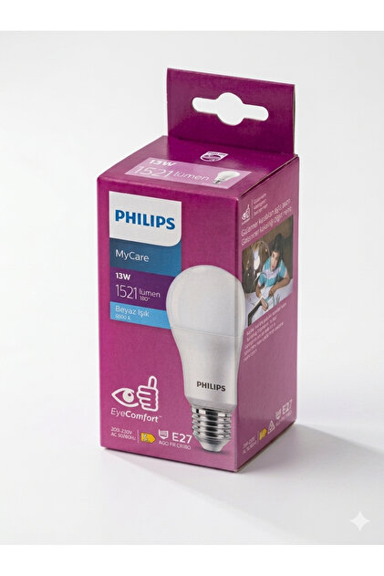 Philips 13W 1521 Lümen LED Ampul Doğal Sarı Işık Göz Yormayan