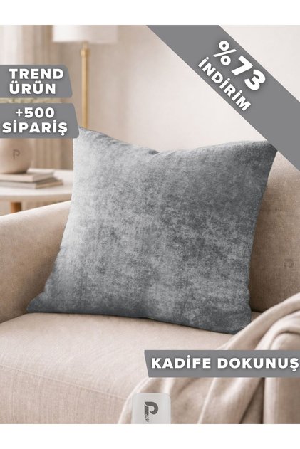 Home Daily Series Açık Gri Renk Kırlent Yastık Kılıfı