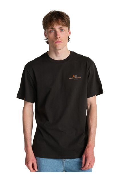 SECRET SPOT SS Siyah Bisiklet Modern Fit Erkek T-Shirt