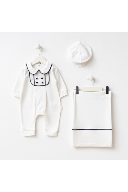 Miniycool 6011 Mnz Brand Tuxedo Suit Box Set 0-3 Months, Newborn Hospital Release