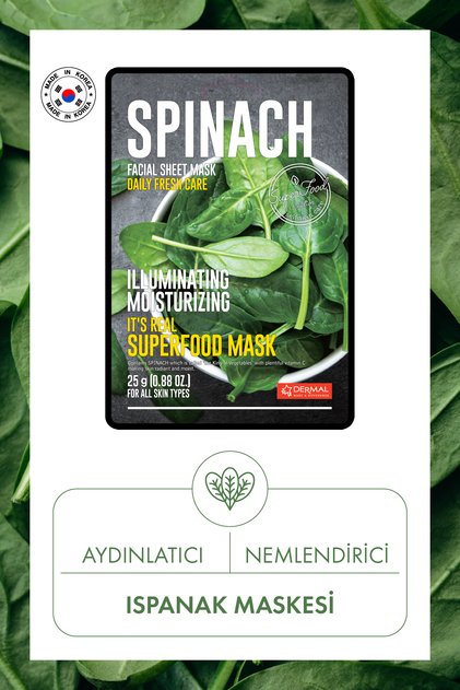 Brightening and Moisturizing Spinach Mask 25Gr