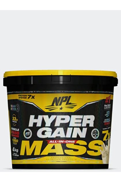 Hyper Gain Mass 4kg - Vanilla Ice Cream - 33g Protein