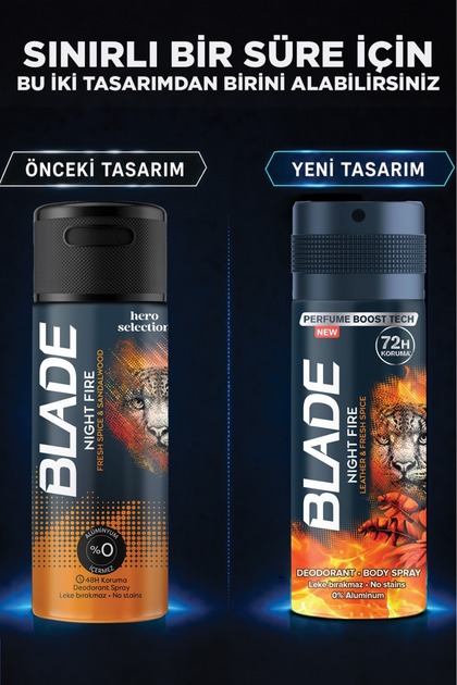Blade Hero Selection Serisi Night Fire Erkek Alüminyumsuz