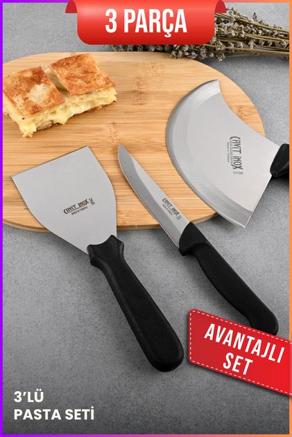 Pasta Bıçak Seti 3 Parça