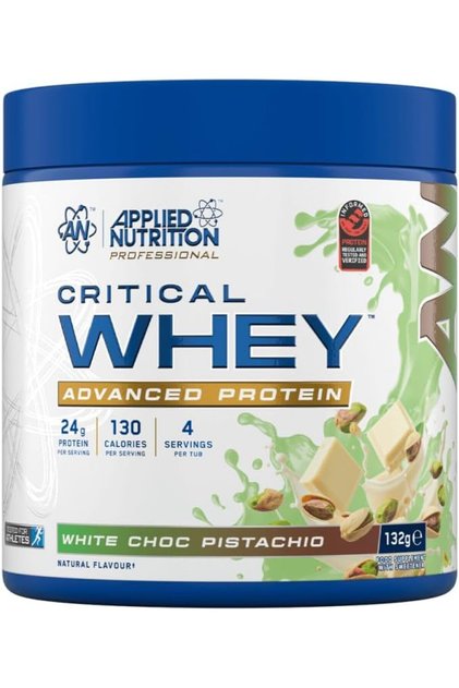Critical Whey Protein Powder (132g) White Chocolate with Pistachio - Whey Protein Blend