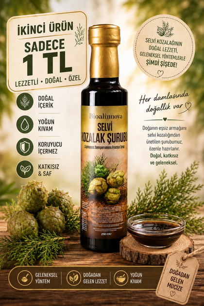 Kozalak Şurubu Çam Kozalağı Şurubu Doğal 250 ml