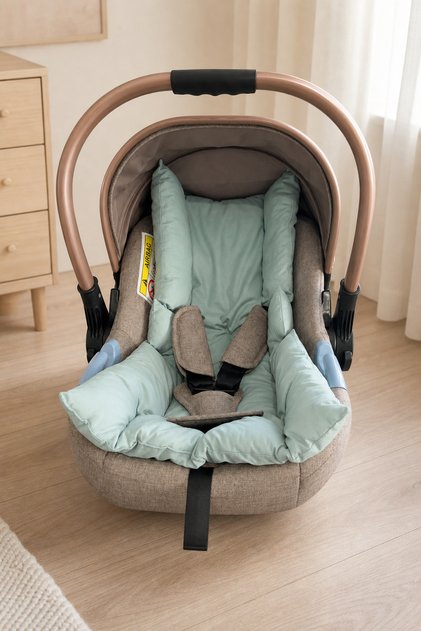 100% Cotton Poplin Stroller Cushion and Car Seat Cushion