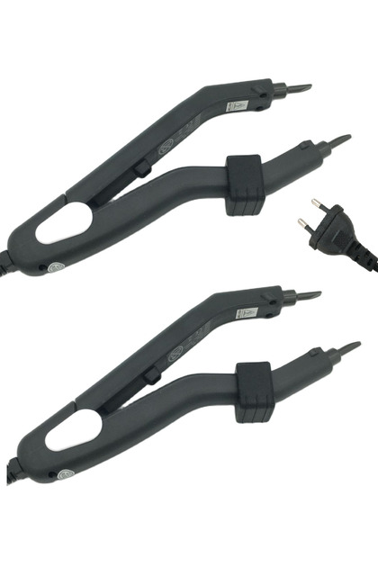 2 pcs EU plug Kit Black Heat Hair Connector KIT 220 Degree L-601 Temperature Controllable Heat Iron