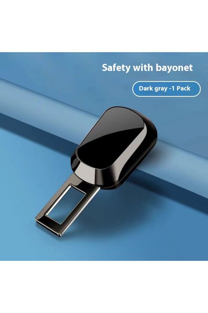 black Be Common Car Seat Belt Clip Buckle One Button To Release Insert Socket Extender For Tesla Por