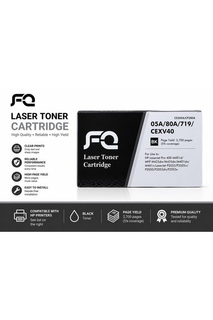 Compatible With 80A 05A CF505A Toner Cartridge Replacement For HP Laserjet Pro 400 M410 M401D M40