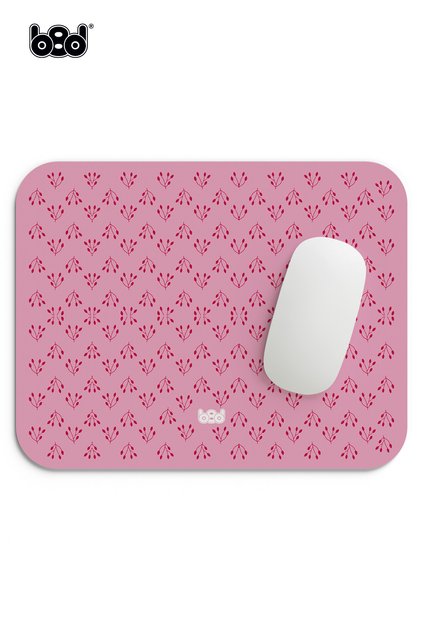 Pembe Renk Yapraklı Mouse Pad