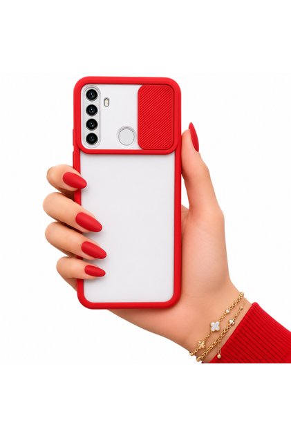 Case for Realme 6I Case Camera Slider Matte Back Surface Color Frame Lens Cover