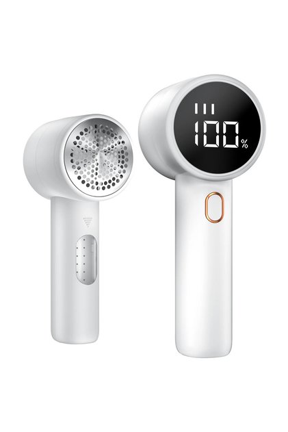 White-basic New Household Electric Lint Remover 3 Gears Adjustable Wireless LED Digital Display Hair